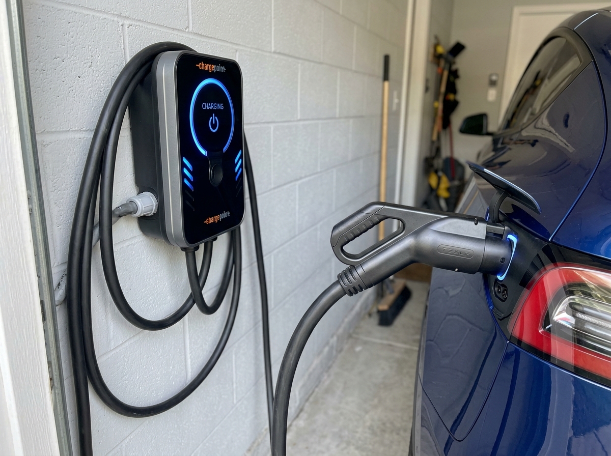 EV charging station installation