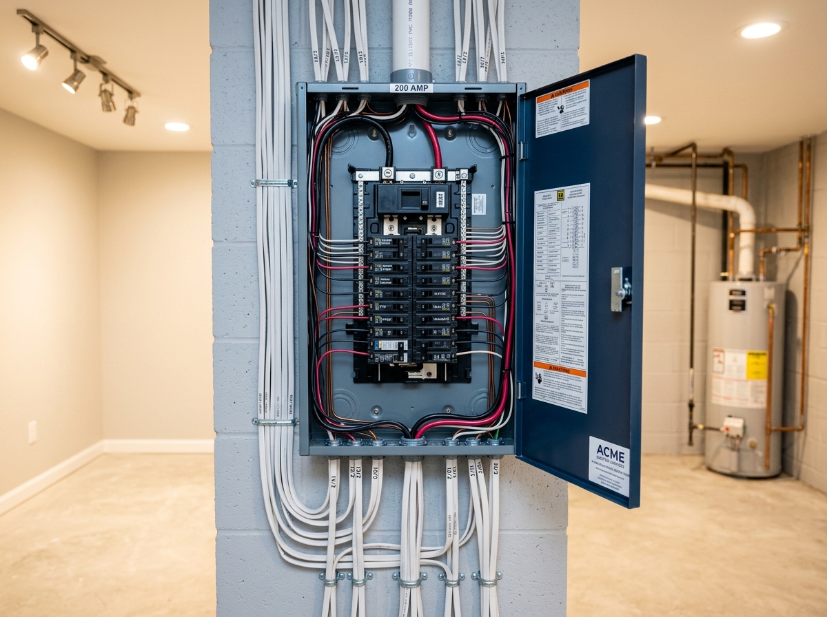 Electrical panel upgrade service